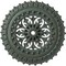 Ekena Millwork Sellek Ceiling Medallion (Canopies up to 1 1/8"), 18 1/2"OD x 7/8"ID x 1 1/2"P, Cloud Burst Crackle CM18SKCBC - alternate 1